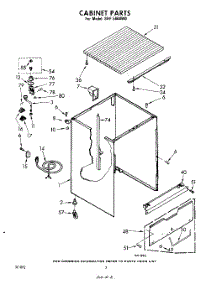 02 - Cabinet parts for Whirlpool Dishwasher SHF5800W0 / from AppliancePartsPros.com