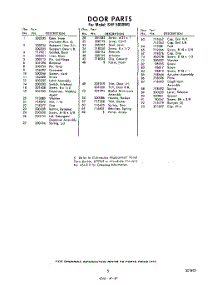 05 - Section parts for Whirlpool Dishwasher SHF5800W0 / from AppliancePartsPros.com