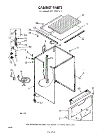 02 - Cabinet parts for Whirlpool SDF5000W5 / from AppliancePartsPros.com