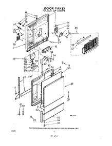04 - Door parts for Whirlpool SDF5000W5 / from AppliancePartsPros.com