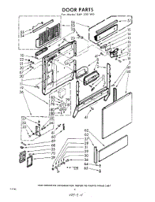 04 - Door parts for Whirlpool SAF530W0 / from AppliancePartsPros.com