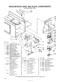 06 - Magnetron And Air Flow parts for Whirlpool REM7200 / from AppliancePartsPros.com