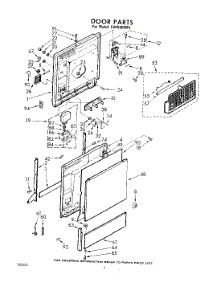 04 - Door parts for Whirlpool Dishwasher SHF5800W1 / from AppliancePartsPros.com