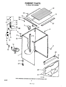 02 - Cabinet parts for Whirlpool SDF5000W6 / from AppliancePartsPros.com