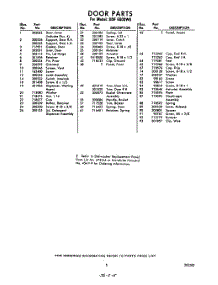 05 - Section parts for Whirlpool SDF5000W6 / from AppliancePartsPros.com