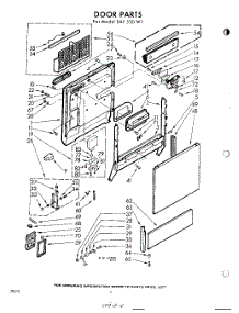 04 - Door parts for Whirlpool SAF530W1 / from AppliancePartsPros.com
