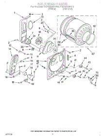 04 - Bulkhead parts for Whirlpool Dryer RGX5636AL0 / from AppliancePartsPros.com