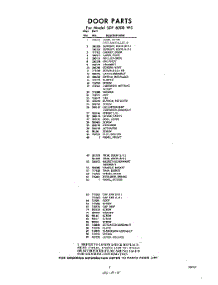 05 - Section parts for Whirlpool SDF6000W0 / from AppliancePartsPros.com