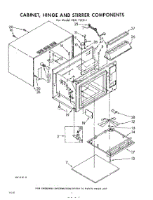 04 - Cabinet, Hinge, And Stirrer parts for Whirlpool REM72001 / from AppliancePartsPros.com