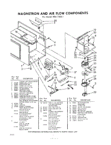 06 - Magnetron And Air Flow parts for Whirlpool REM72001 / from AppliancePartsPros.com