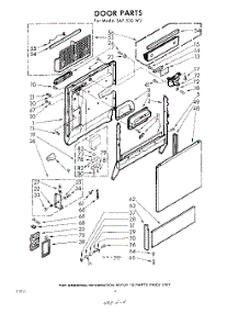 04 - Door parts for Whirlpool SAF530W2 / from AppliancePartsPros.com