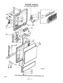 04 - Door parts for Whirlpool SDF6000W1 / from AppliancePartsPros.com