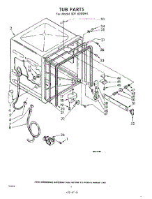 06 - Tub parts for Whirlpool SDF6000W1 / from AppliancePartsPros.com