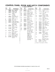 03 - Section parts for Whirlpool REM72002 / from AppliancePartsPros.com