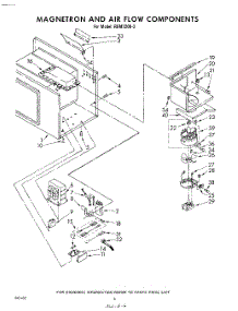 06 - Magnetron And Air Flow parts for Whirlpool REM72002 / from AppliancePartsPros.com