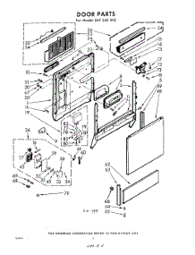 04 - Door parts for Whirlpool SAF540W0 / from AppliancePartsPros.com