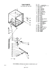 06 - Tub parts for Whirlpool SAF540W0 / from AppliancePartsPros.com