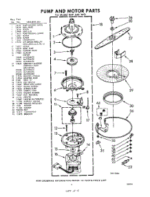 09 - Pump And Motor parts for Whirlpool SAF540W0 / from AppliancePartsPros.com