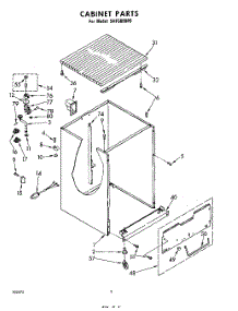 02 - Cabinet parts for Whirlpool Dishwasher SHF5880P0 / from AppliancePartsPros.com