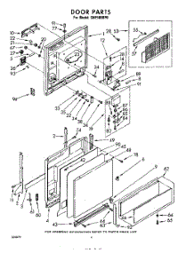 04 - Door parts for Whirlpool Dishwasher SHF5880P0 / from AppliancePartsPros.com