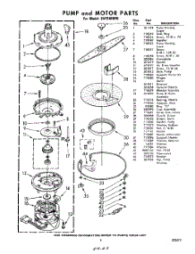 09 - Pump And Motor parts for Whirlpool Dishwasher SHF5880P0 / from AppliancePartsPros.com