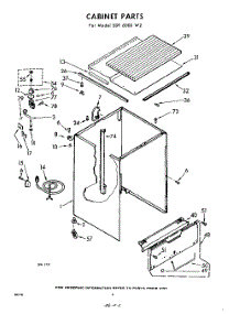 02 - Cabinet parts for Whirlpool SDF6000W2 / from AppliancePartsPros.com