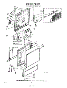04 - Door parts for Whirlpool SDF6000W2 / from AppliancePartsPros.com