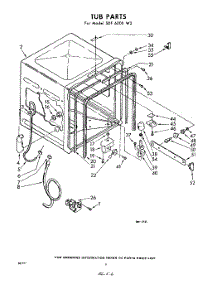 06 - Tub parts for Whirlpool SDF6000W2 / from AppliancePartsPros.com