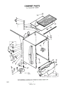 02 - Cabinet parts for Whirlpool SAF540W1 / from AppliancePartsPros.com
