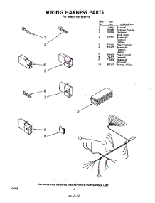 10 - Wiring Harness parts for Whirlpool Dishwasher SHF5884P0 / from AppliancePartsPros.com