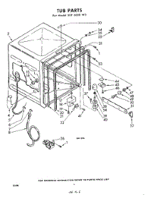 06 - Tub parts for Whirlpool SDF6000W3 / from AppliancePartsPros.com
