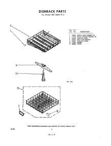 08 - Dish Rack parts for Whirlpool SDF6000W3 / from AppliancePartsPros.com