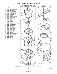 09 - Pump And Motor parts for Whirlpool SDF6000W3 / from AppliancePartsPros.com