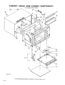 04 - Cabinet, Hinge, And Stirrer parts for Whirlpool REM74001 / from AppliancePartsPros.com