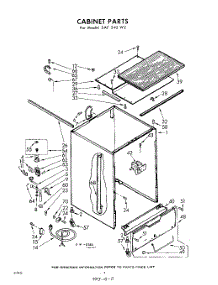 02 - Cabinet parts for Whirlpool SAF540W2 / from AppliancePartsPros.com