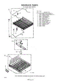 07 - Dish Rack parts for Whirlpool SAF540W2 / from AppliancePartsPros.com
