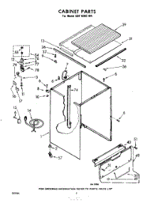 02 - Cabinet parts for Whirlpool SDF6000W4 / from AppliancePartsPros.com