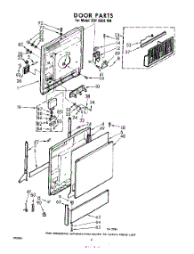 04 - Door parts for Whirlpool SDF6000W4 / from AppliancePartsPros.com
