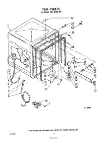 06 - Tub parts for Whirlpool SDF6000W4 / from AppliancePartsPros.com