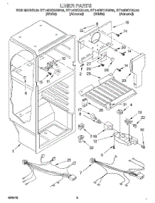 03 - Liner, Lit / Optional parts for Whirlpool Refrigerator RT14DKYAW02 / from AppliancePartsPros.com