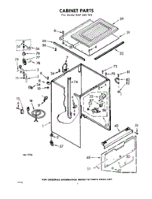 02 - Cabinet parts for Whirlpool SAF600W0 / from AppliancePartsPros.com