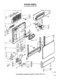04 - Door parts for Whirlpool SAF600W0 / from AppliancePartsPros.com