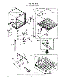 06 - Tub parts for Whirlpool SAF600W0 / from AppliancePartsPros.com