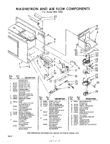 06 - Magnetron And Air Flow parts for Whirlpool REM7600 / from AppliancePartsPros.com