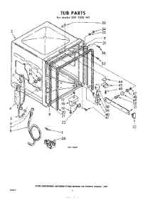 06 - Tub parts for Whirlpool SDF7000W0 / from AppliancePartsPros.com