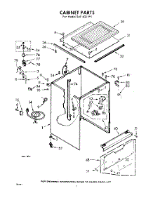 02 - Cabinet parts for Whirlpool SAF600W1 / from AppliancePartsPros.com