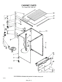 02 - Cabinet parts for Whirlpool SDF7000W1 / from AppliancePartsPros.com