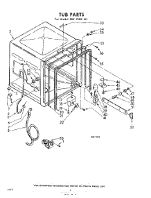 06 - Tub parts for Whirlpool SDF7000W1 / from AppliancePartsPros.com