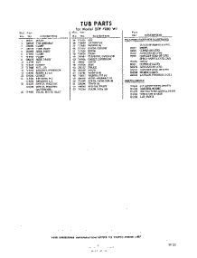 07 - Lit / Optional parts for Whirlpool SDF7000W1 / from AppliancePartsPros.com