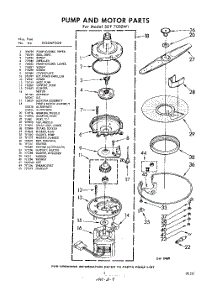 09 - Pump And Motor parts for Whirlpool SDF7000W1 / from AppliancePartsPros.com